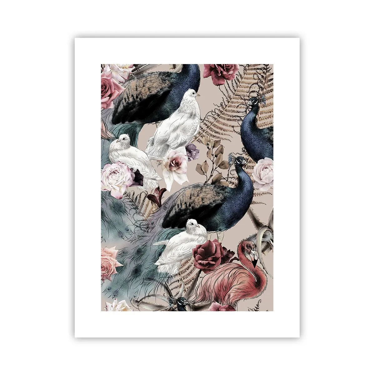 Plakat - W pałacowym ogrodzie - 30x40 cm