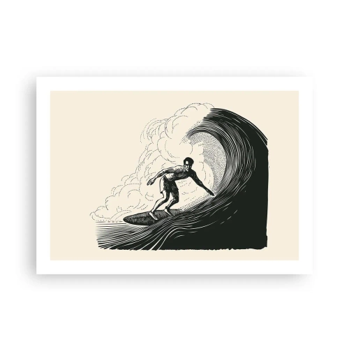Plakat - Król fali - 70x50 cm
