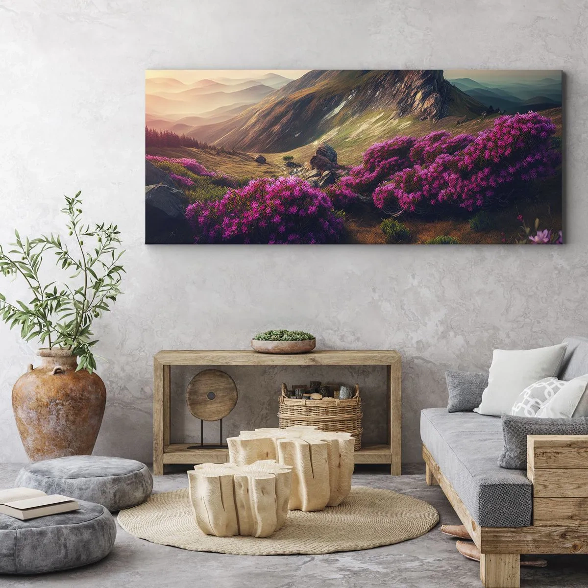 Obraz na płótnie - Lato w górach - 100x40 cm