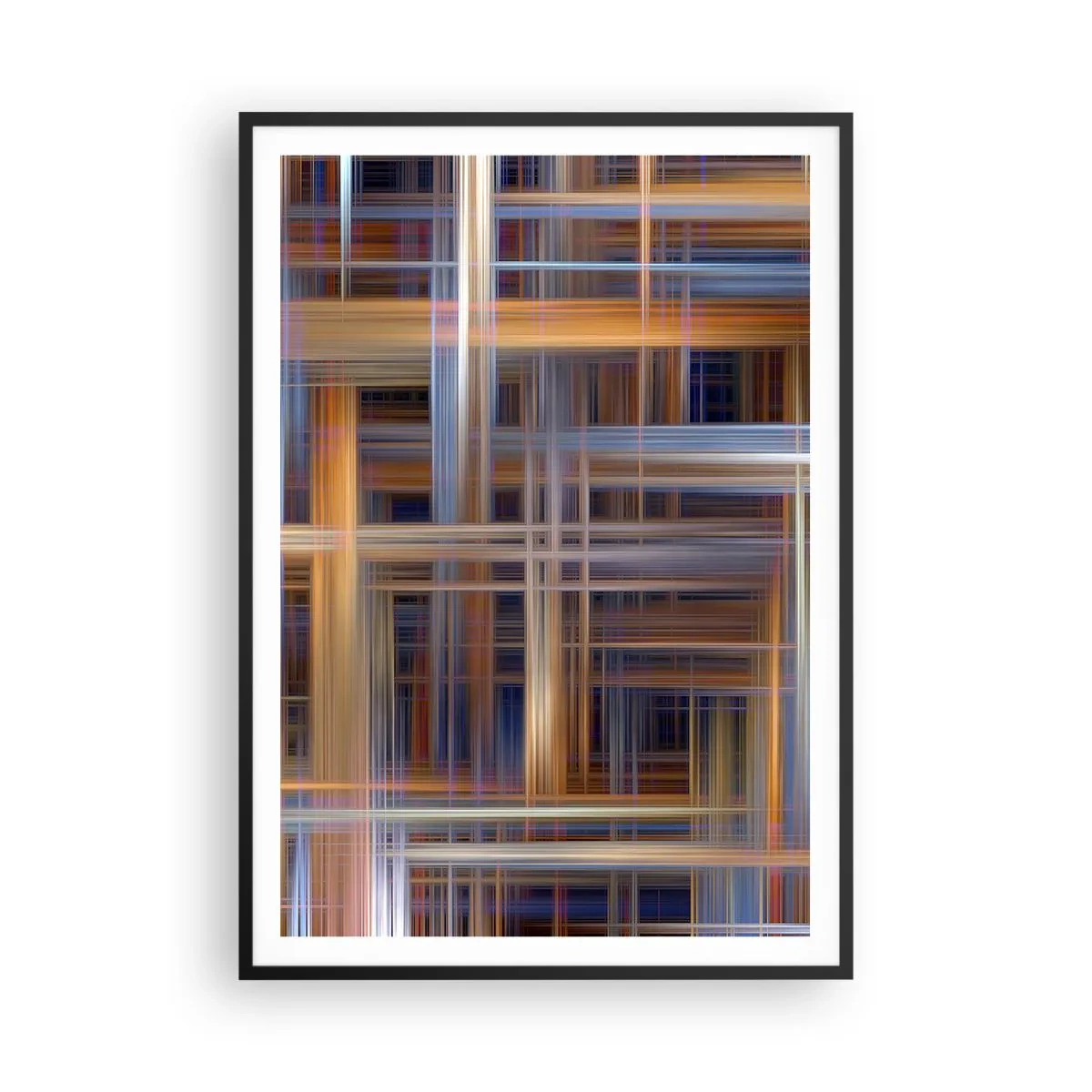 Plakat w czarnej ramie - Utkane ze światła - 70x100 cm