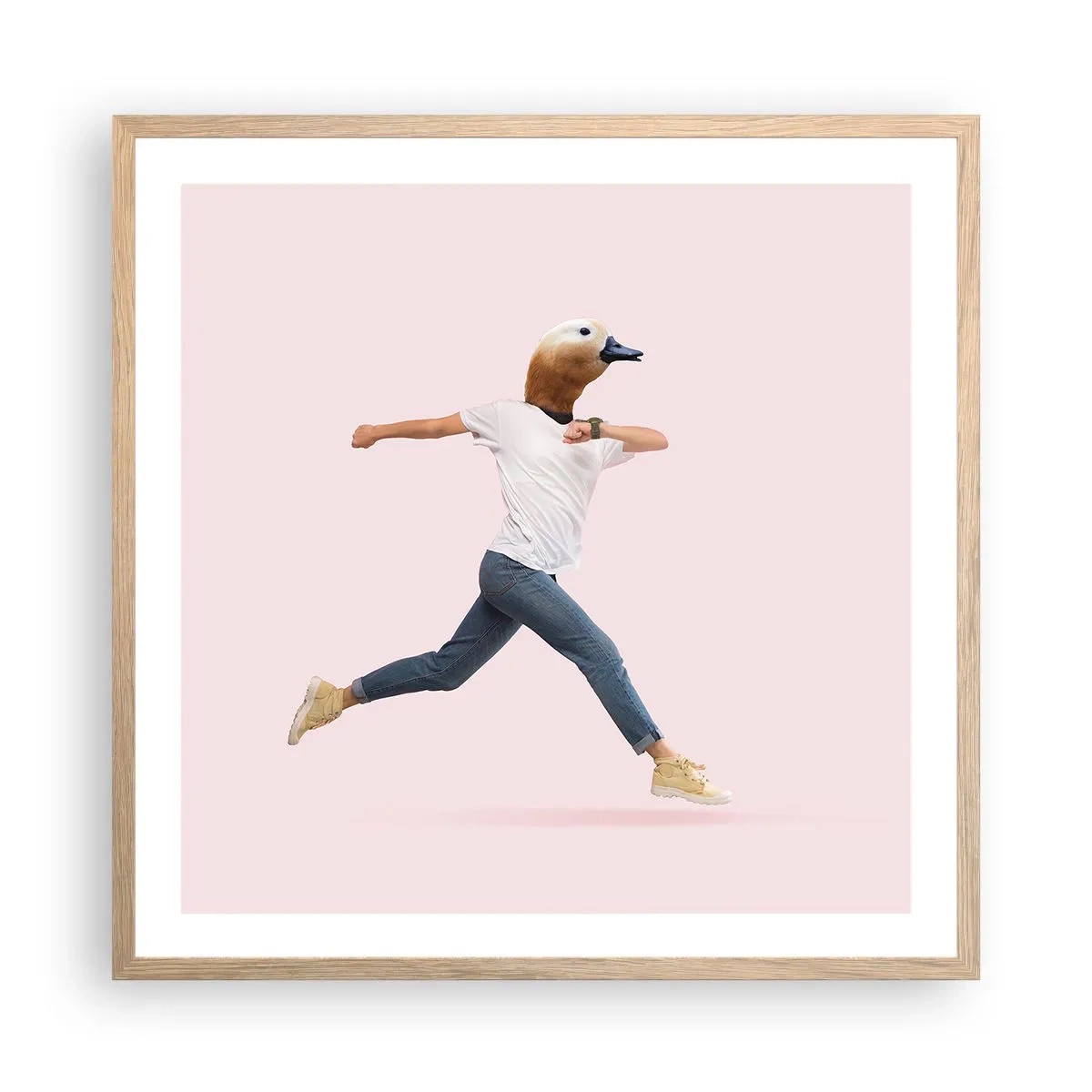 Plakat w ramie jasny dąb - Szczypta absurdu - 60x60 cm