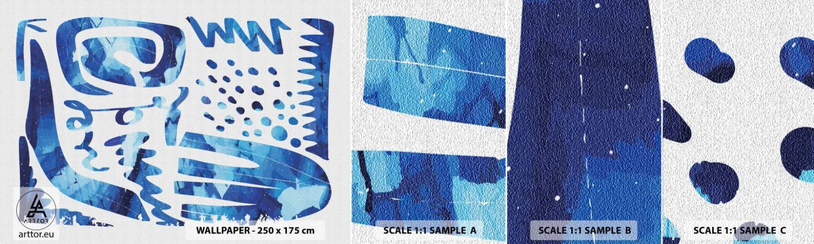 Fototapeta Próbka Samoprzylepna Deluxe Sticker - Powrót do korzeni - Boho, Abstrakcja, Minimalistyczny - 100x30 cm