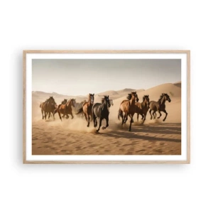 Plakat w ramie jasny dąb - Wolne jak wiatr - 91x61 cm