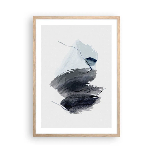 Plakat w ramie jasny dąb - Intensywność i ruch - 50x70 cm