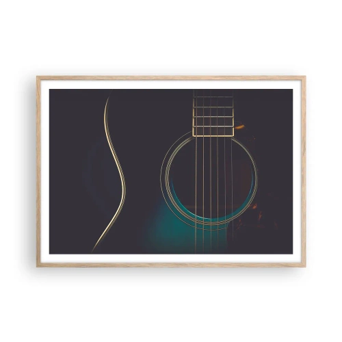 Plakat w ramie jasny dąb - Chwila zanim zabrzmi - 100x70 cm