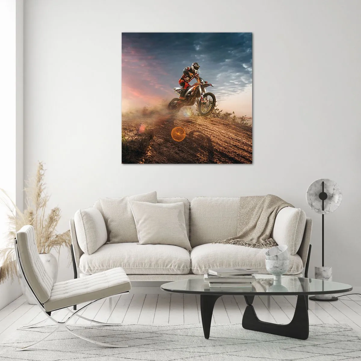 Obraz na szkle - Po zwycięstwo - 70x70 cm