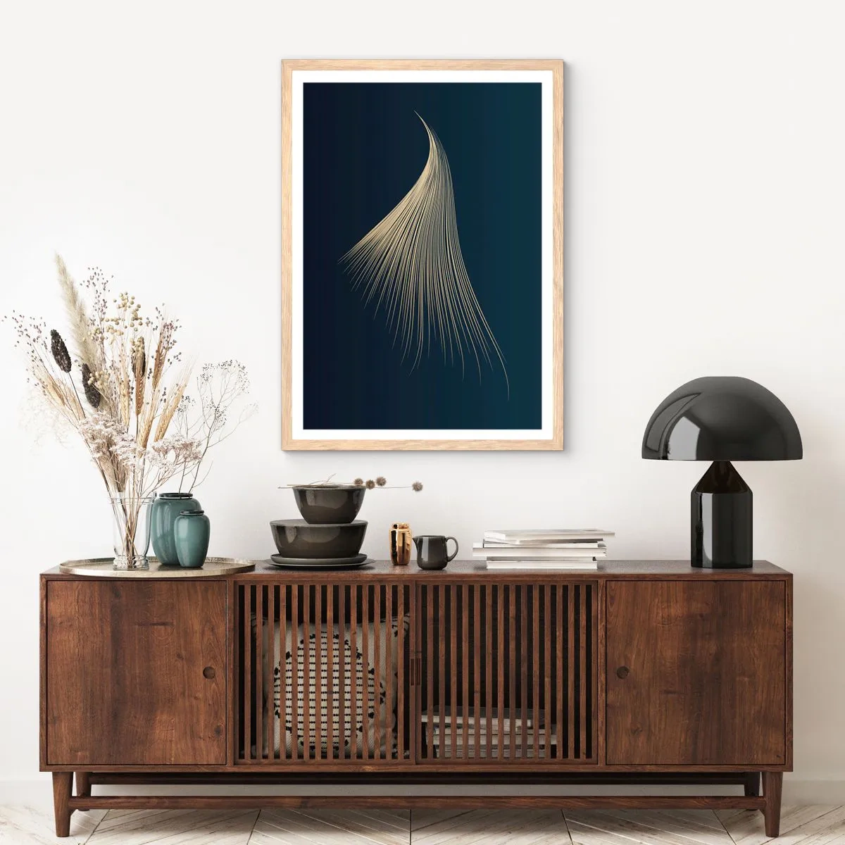 Plakat w ramie jasny dąb - Jak anioła włos - 50x70 cm