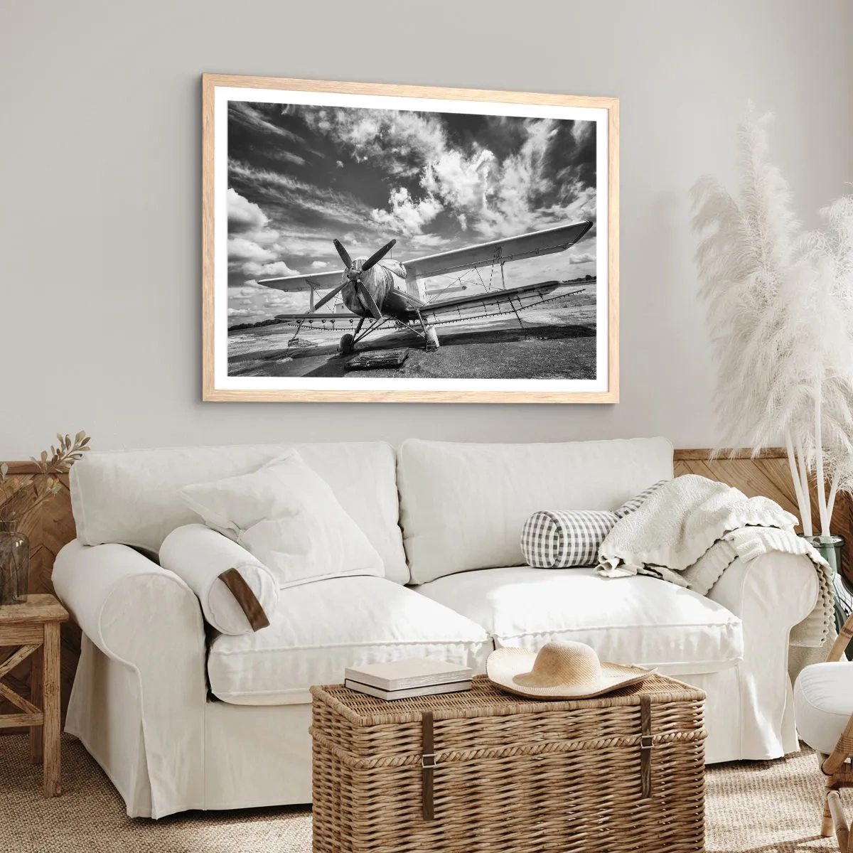 Plakat w ramie jasny dąb - Nie mogę się doczekać! - 100x70 cm