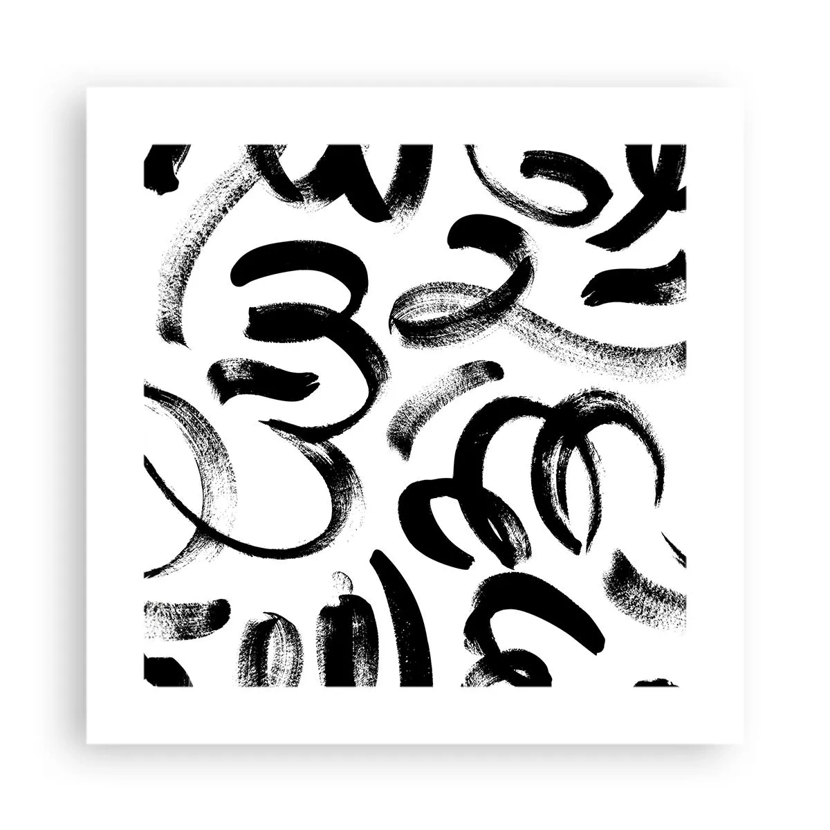 Plakat - Czarno na białym - 40x40 cm