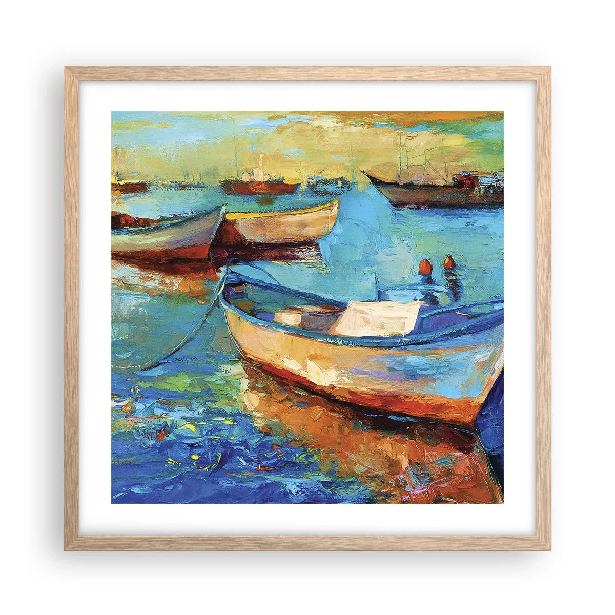 Plakat w ramie jasny dąb - W południowej zatoce - 50x50 cm