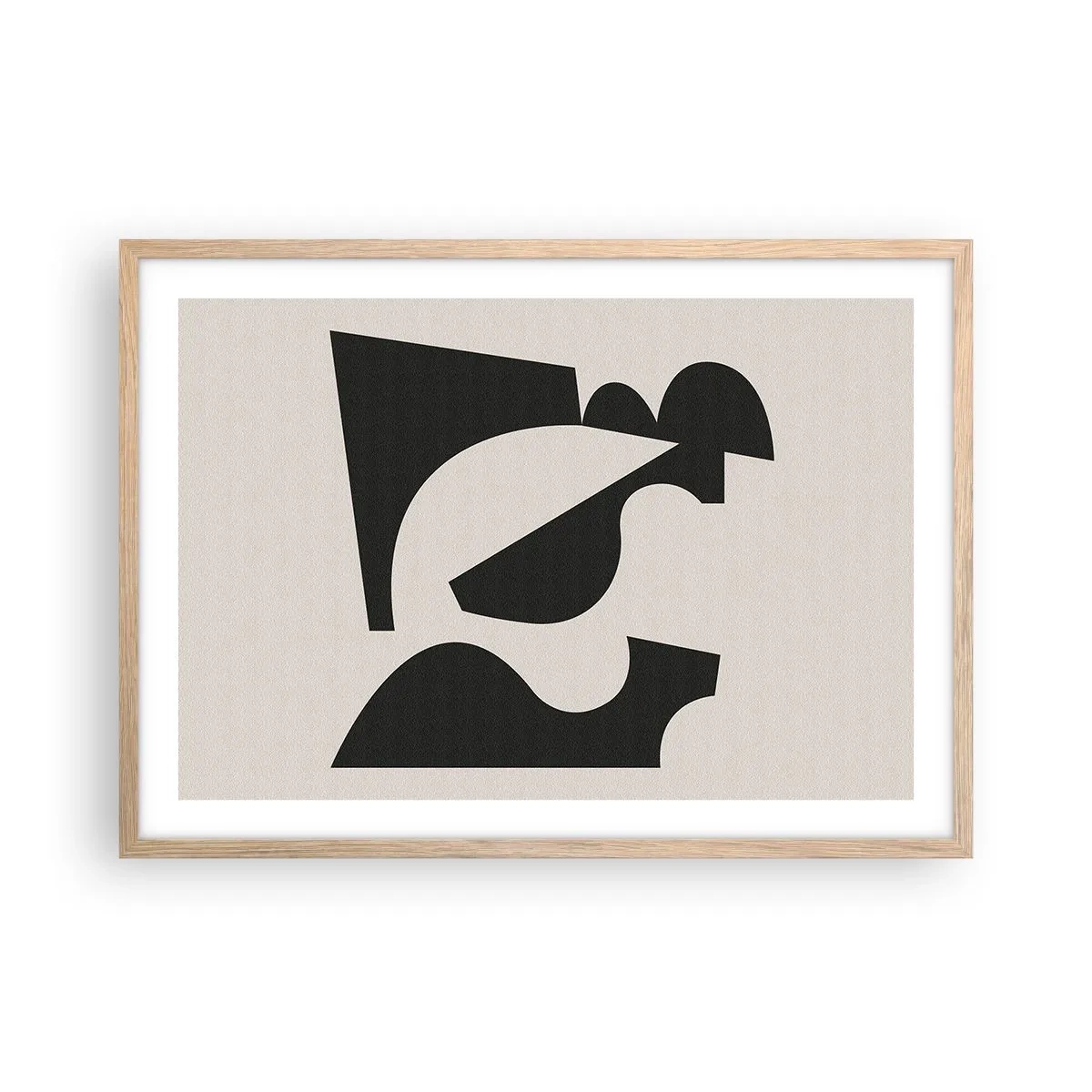 Plakat w ramie jasny dąb - Do samodzielnego składania - 70x50 cm