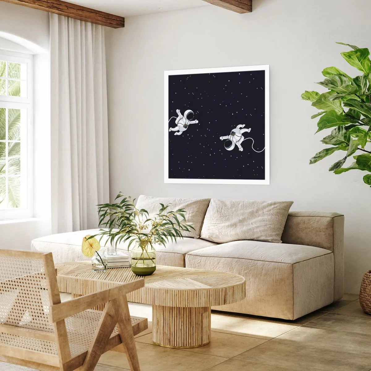 Plakat - Kosmiczny pląs - 50x50 cm