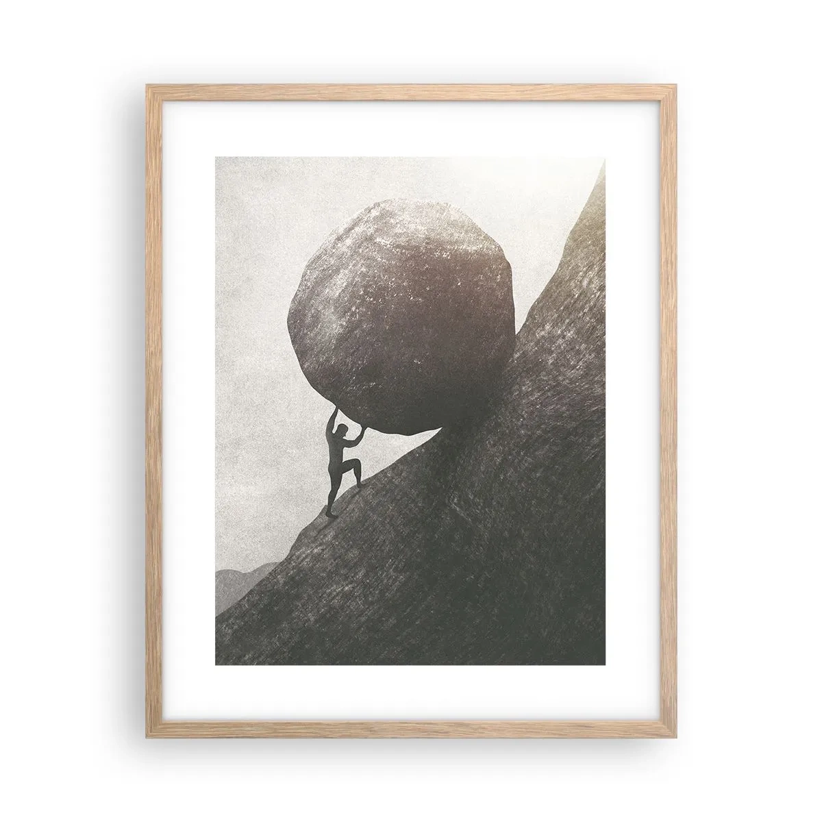 Plakat w ramie jasny dąb - Wierzę wbrew nadziei - 40x50 cm