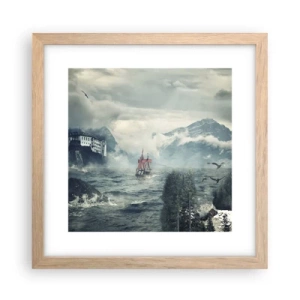 Plakat w ramie jasny dąb - Na magicznych wodach - 30x30 cm