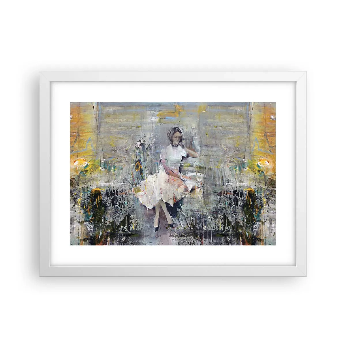 Plakat w białej ramie - Klasyczna i nowoczesna - 40x30 cm