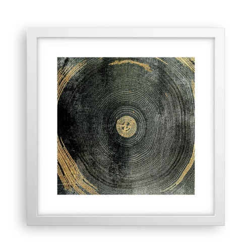 Plakat w białej ramie - Zmiana i trwanie - 30x30 cm