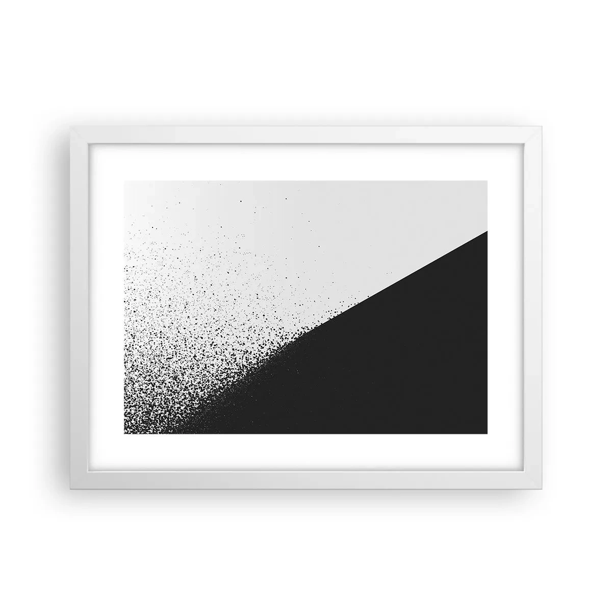 Plakat w białej ramie - Coraz szybciej, coraz więcej - 40x30 cm