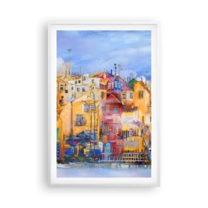 Plakat w białej ramie - Jesteśmy razem - 61x91 cm