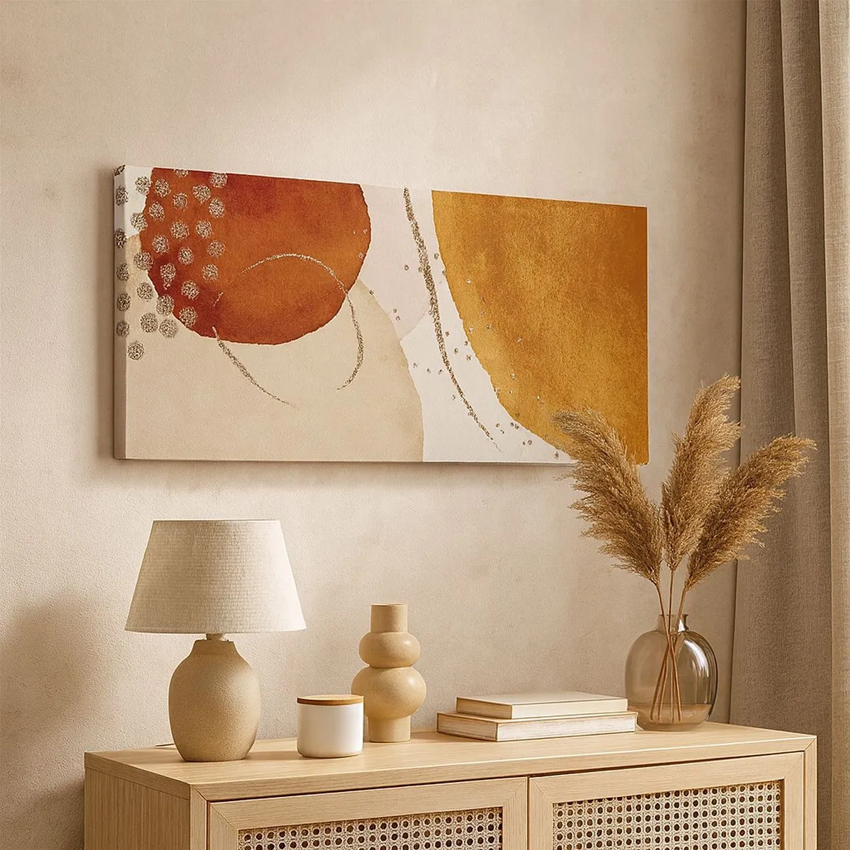 Obraz na płótnie - Krągłość i ruch - 100x40 cm