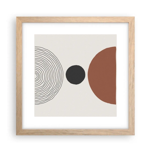 Plakat w ramie jasny dąb - W centrum uwagi - 30x30 cm