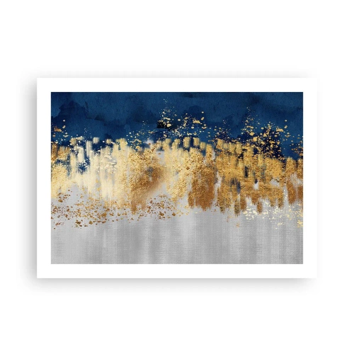 Plakat - Nowoczesna kompozycja z błyskiem - 70x50 cm