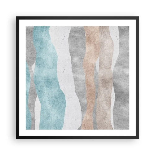 Plakat w czarnej ramie - Studium bliskości - 60x60 cm