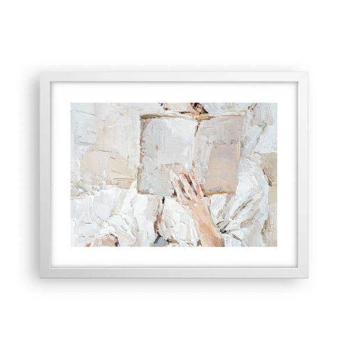 Plakat w białej ramie - W innym świecie - 40x30 cm