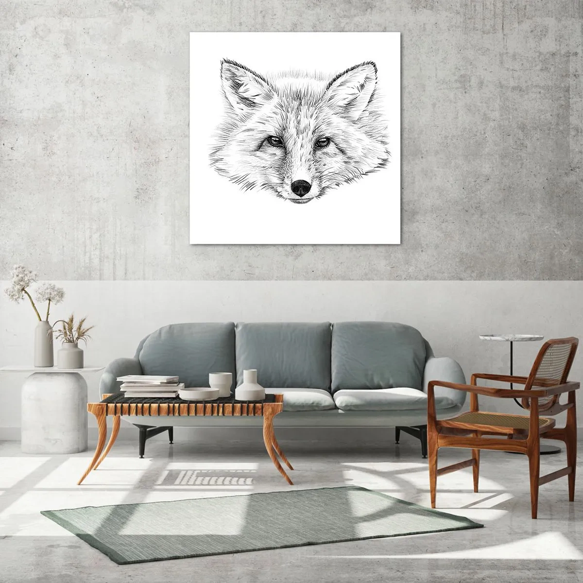Obraz na szkle - Czy te oczy mogą kłamać? - 60x60 cm