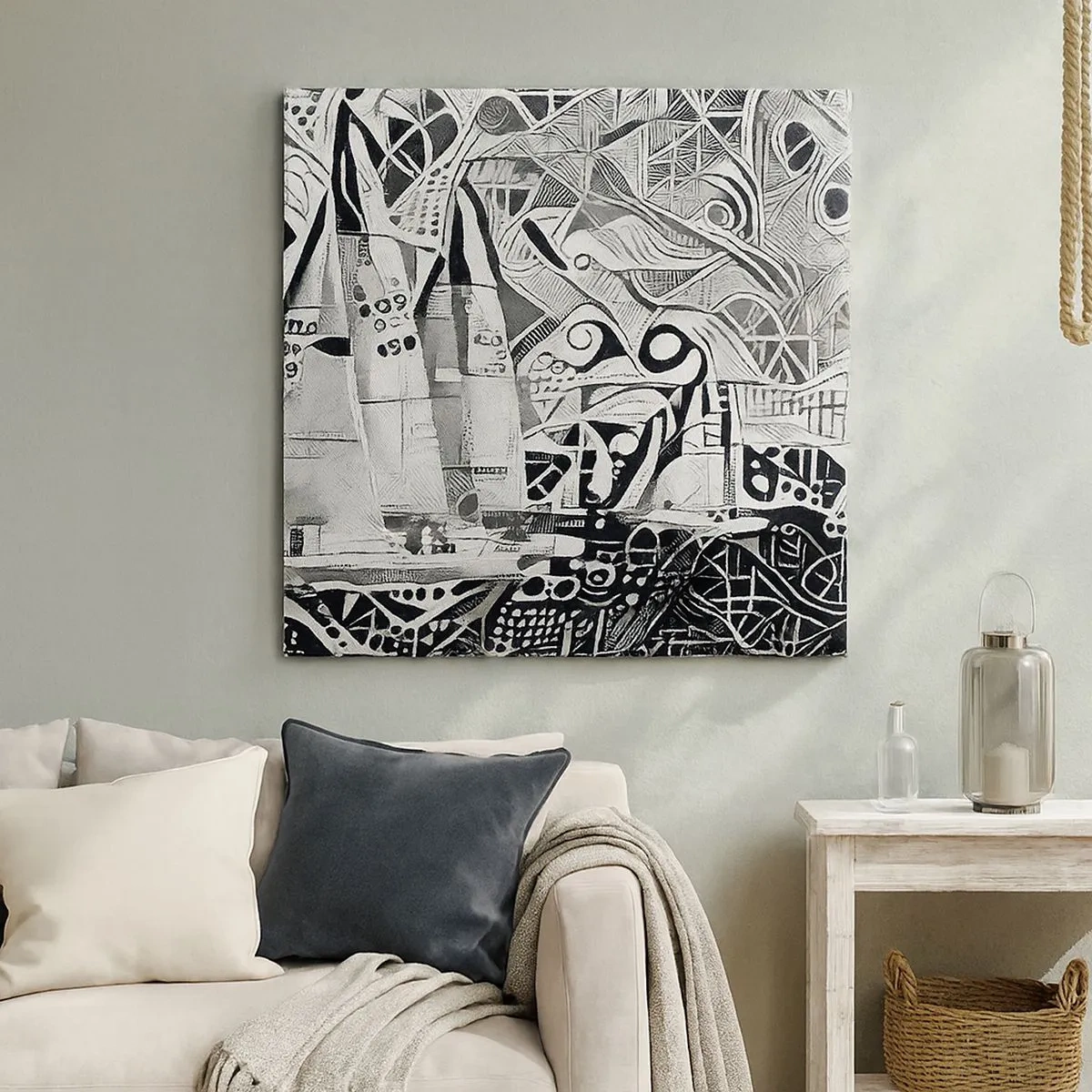 Obraz na płótnie - Między falami - 30x30 cm