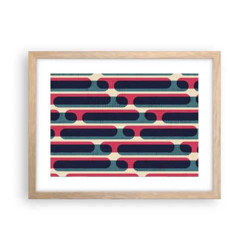 Plakat w ramie jasny dąb - W głąb i do przodu - 40x30 cm