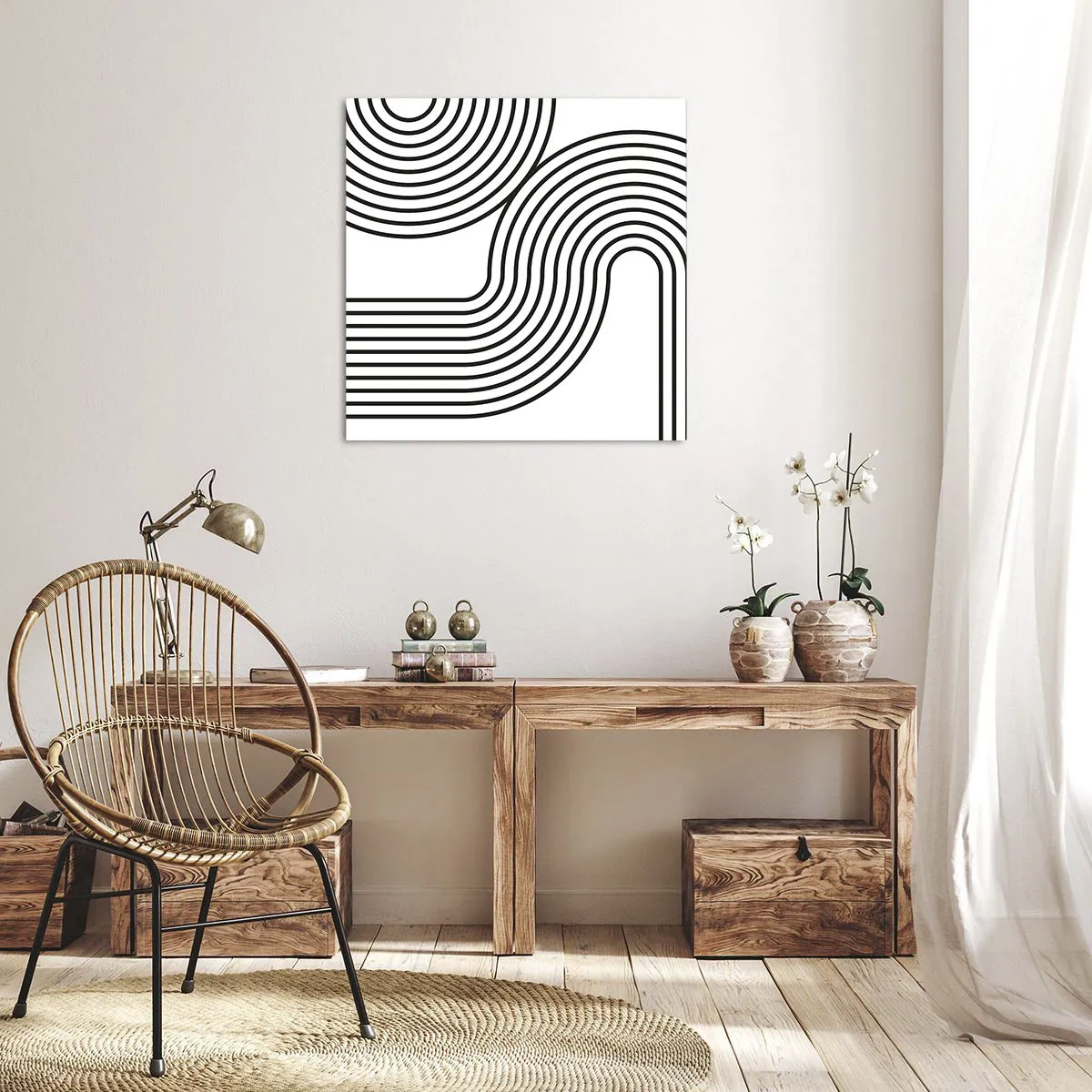 Obraz na płótnie - Na zakręcie - 50x50 cm