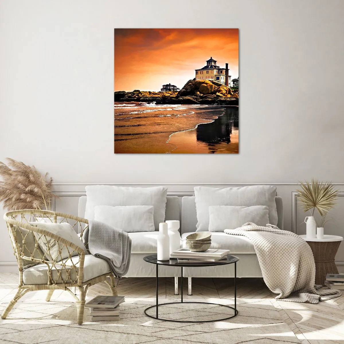 Obraz na szkle - Elegancja zachodniego wybrzeża - 50x50 cm