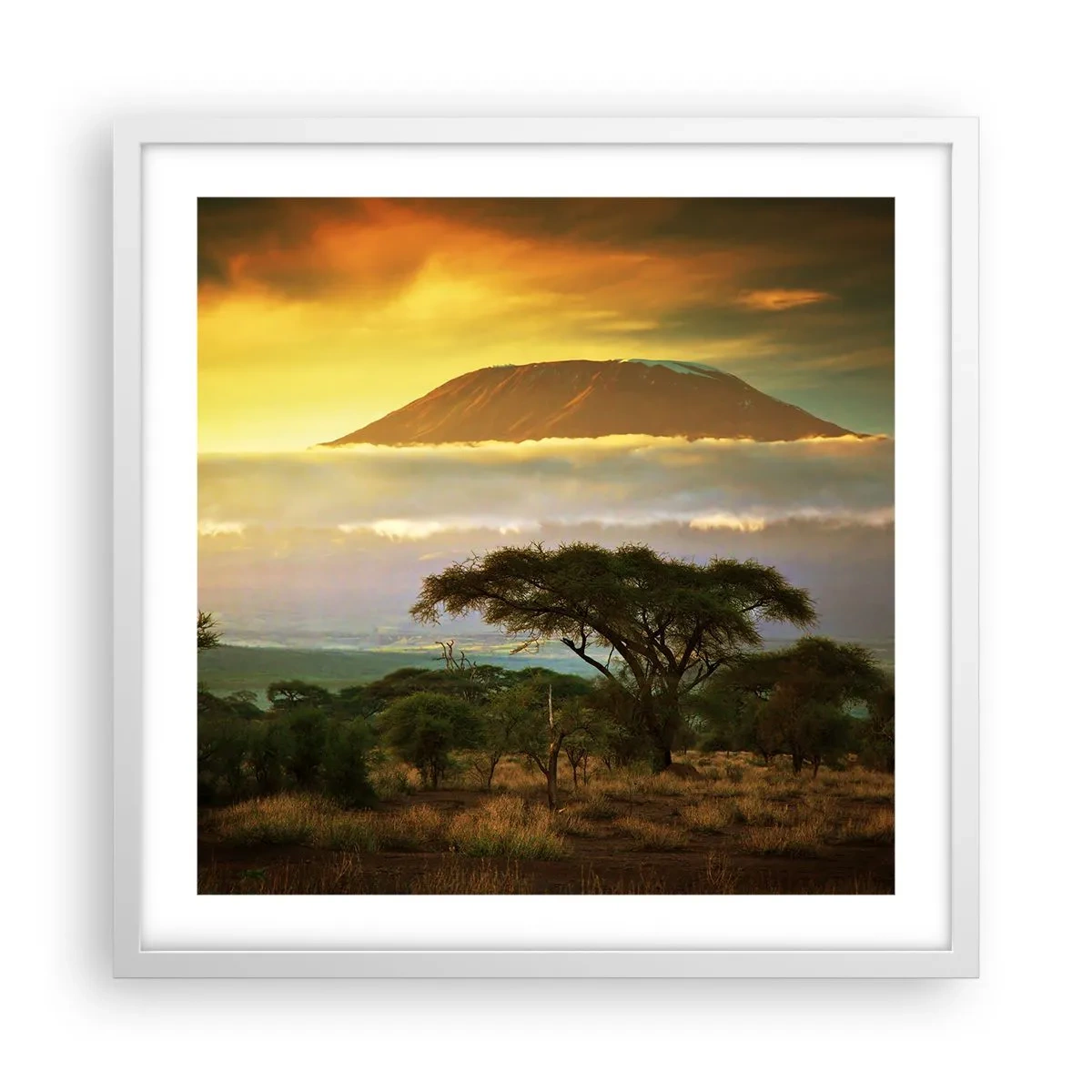 Plakat w białej ramie - Sen podróżnika - 50x50 cm