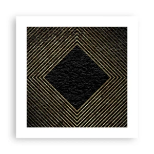 Plakat - Geometria w stylu glamour - 40x40 cm