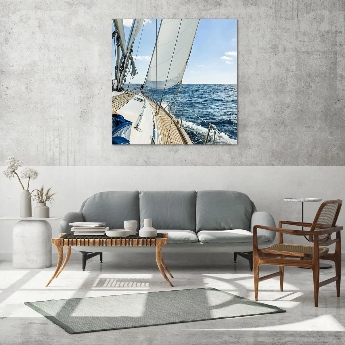 Obraz na szkle - Ahoj, przygodo - 60x60 cm