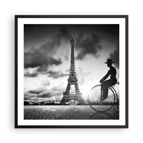 Plakat w czarnej ramie - Tęsknota do Belle Epoque - 60x60 cm