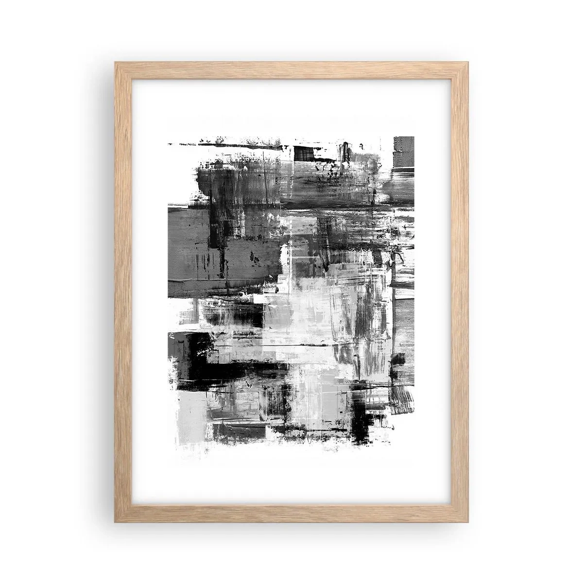 Plakat w ramie jasny dąb - Szare jest piękne - 30x40 cm