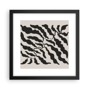 Plakat w czarnej ramie - Natura kwadratu - 30x30 cm