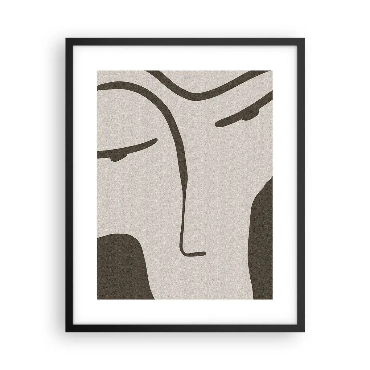 Plakat w czarnej ramie - Jak z obrazu Modiglianiego - 40x50 cm