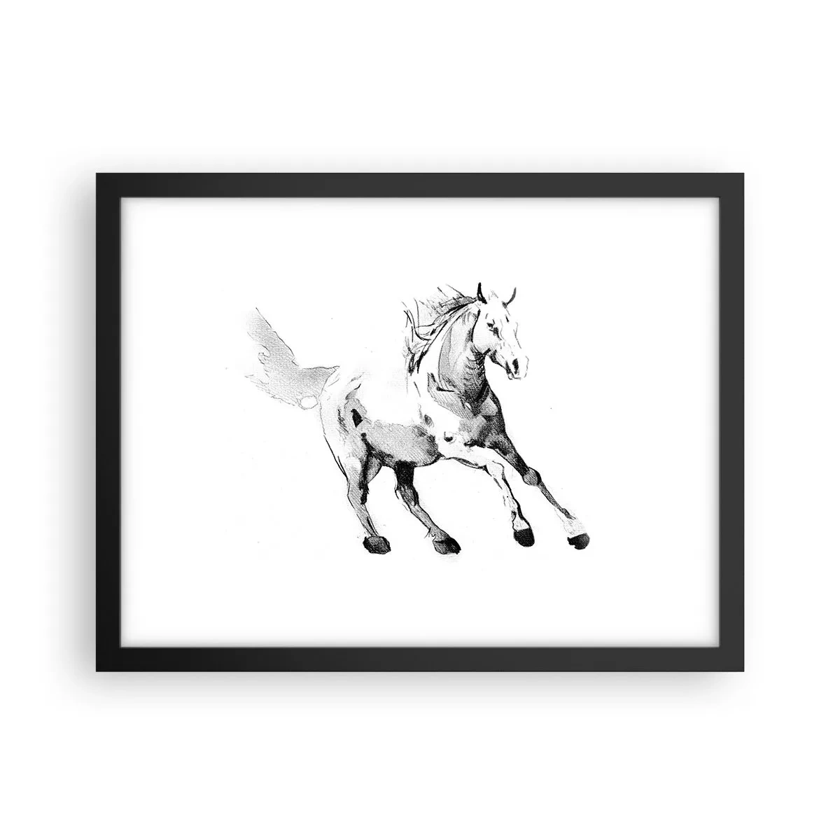 Plakat w czarnej ramie - Nieujarzmiona dusza - 40x30 cm