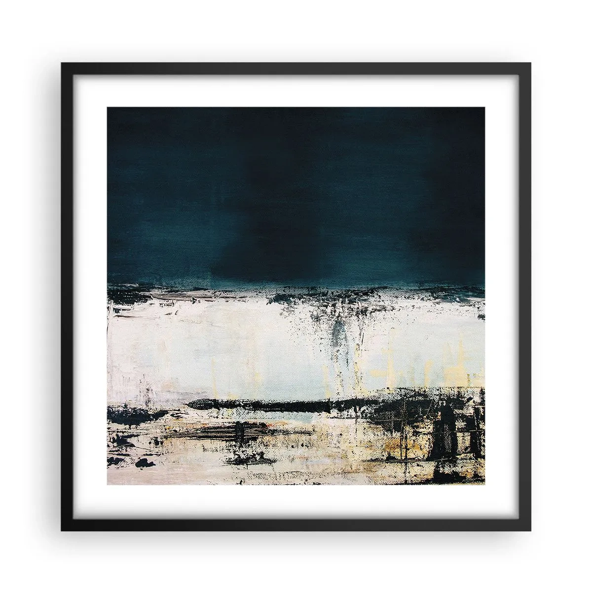 Plakat w czarnej ramie - Kompozycja horyzontalna - 50x50 cm