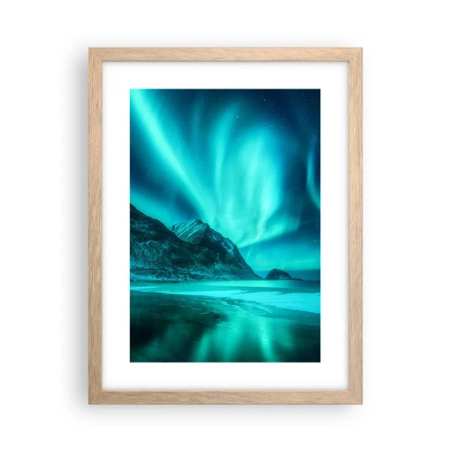Plakat w ramie jasny dąb - Cuda północy - 30x40 cm