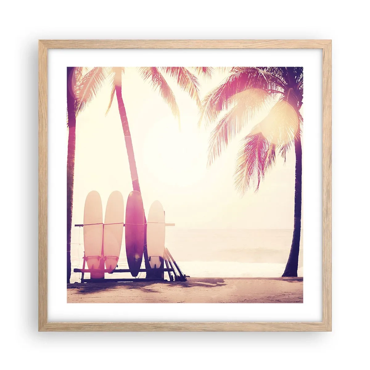 Plakat w ramie jasny dąb - To będzie wspaniały dzień - 50x50 cm