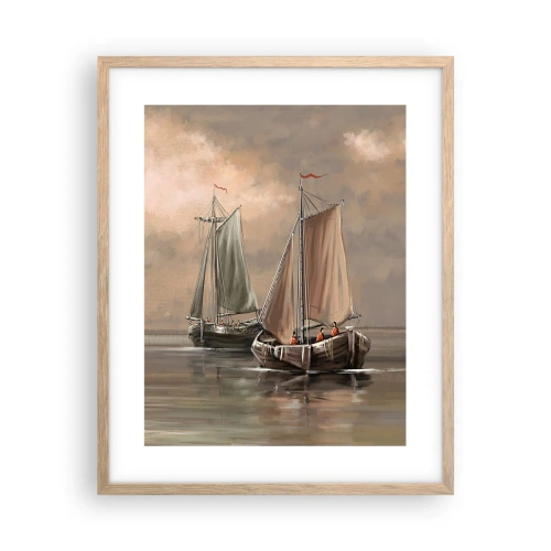 Plakat w ramie jasny dąb - Powrót żeglarzy - 40x50 cm