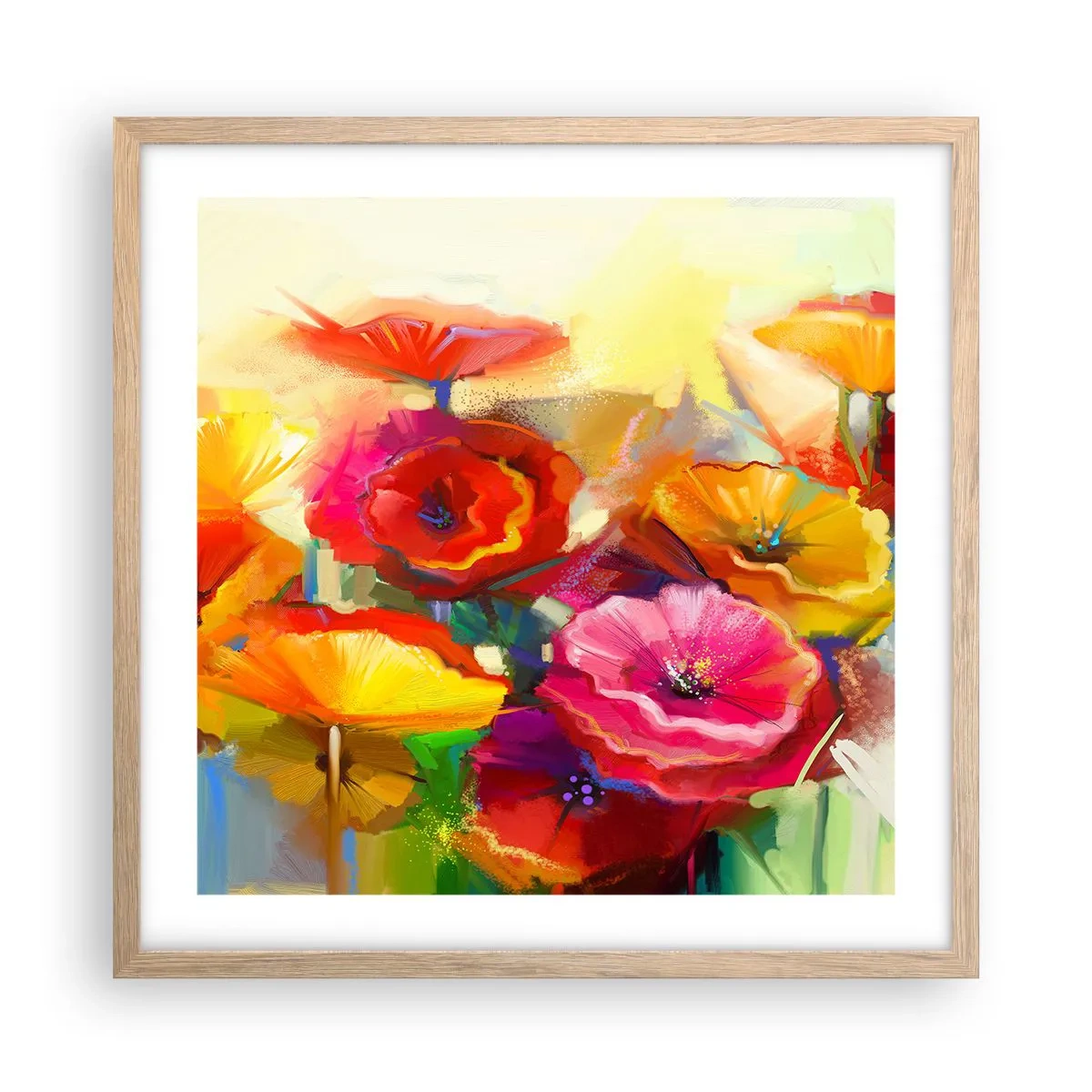 Plakat w ramie jasny dąb - Nie tylko czerwone - 50x50 cm