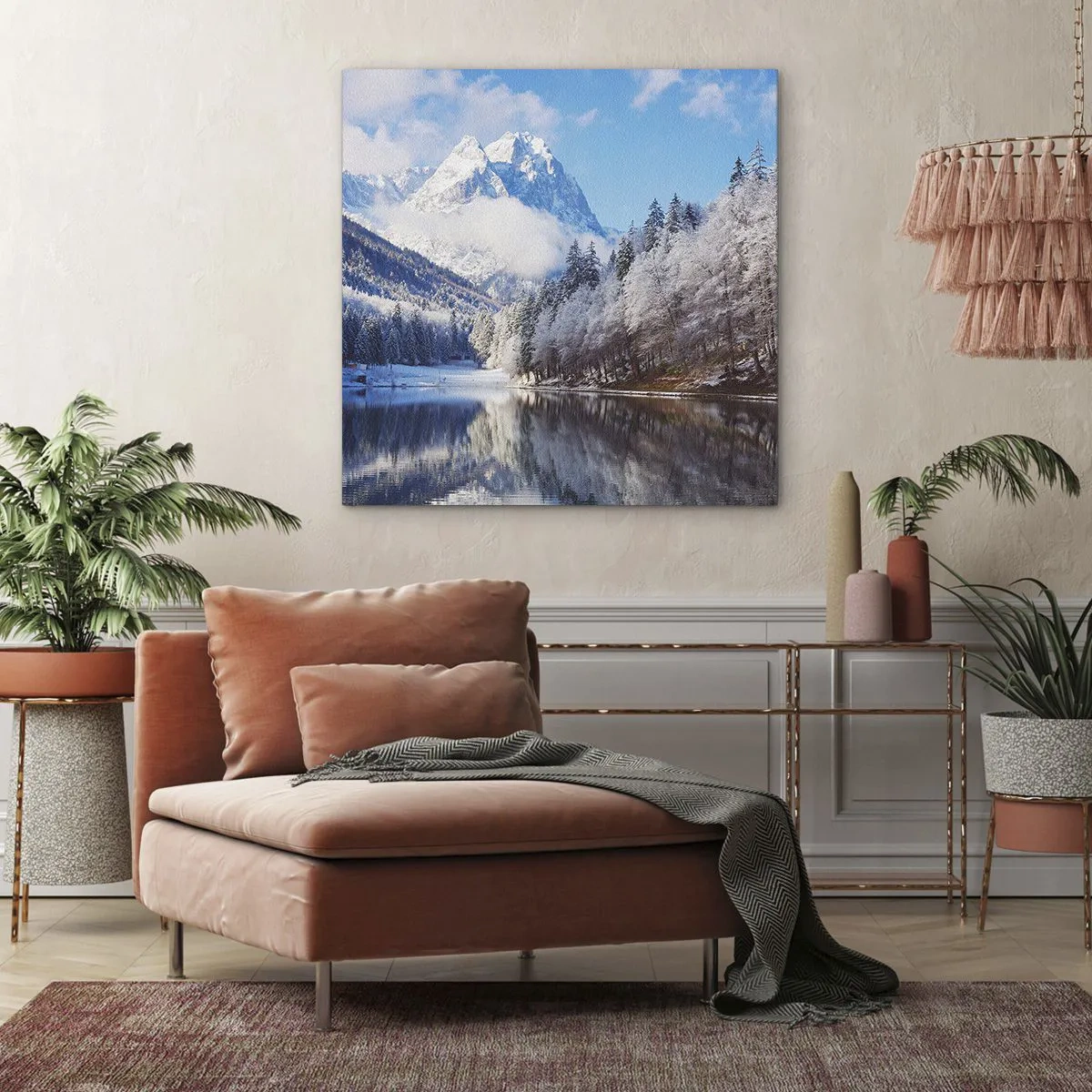 Obraz na płótnie - Śnieżna straż - 60x60 cm