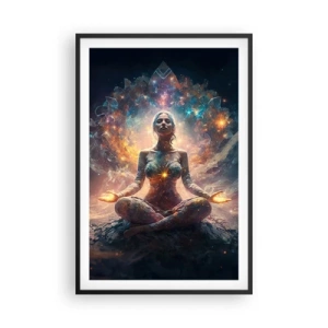 Plakat w czarnej ramie - Przepływ dobrej energii - 61x91 cm