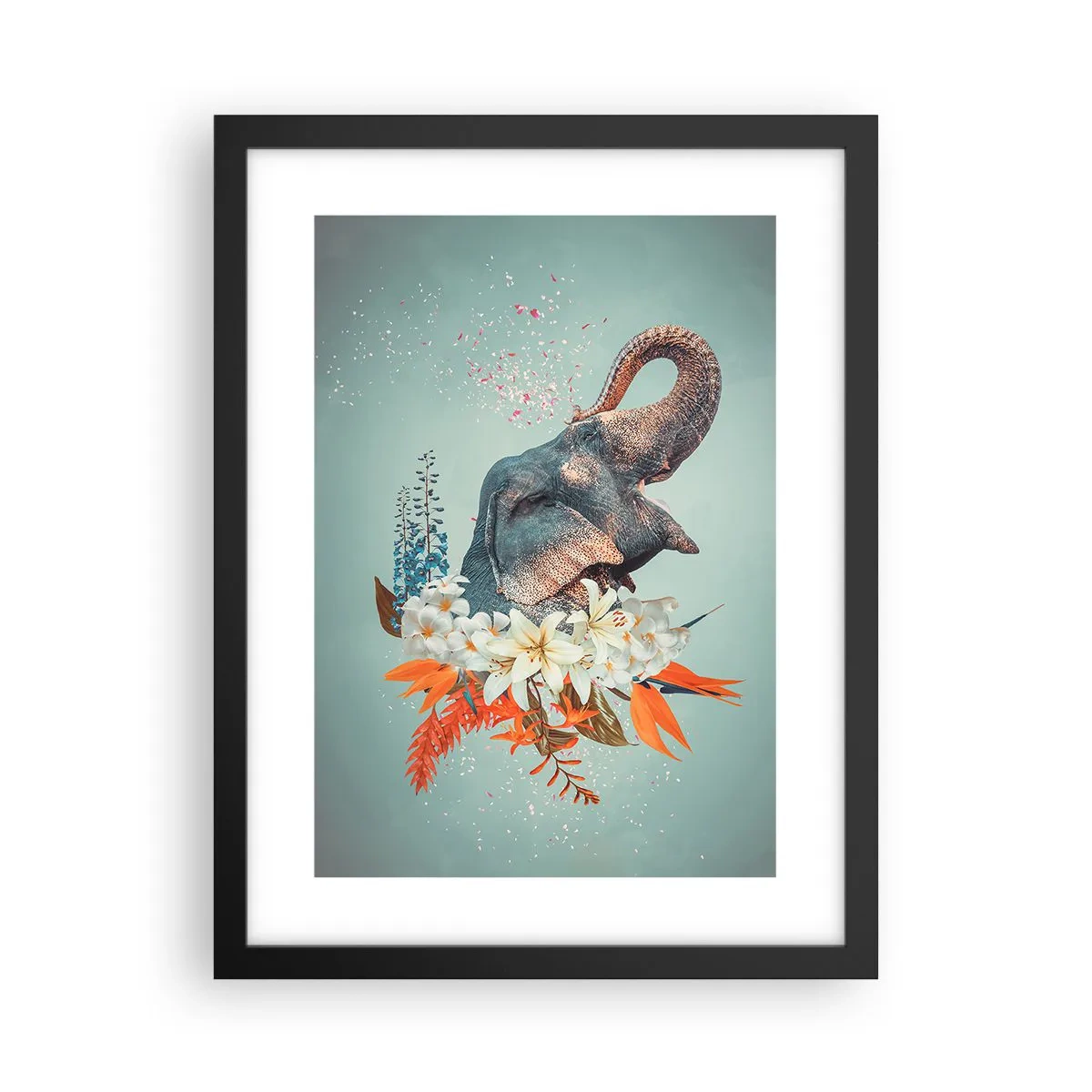 Plakat w czarnej ramie - Ryk radości - 30x40 cm