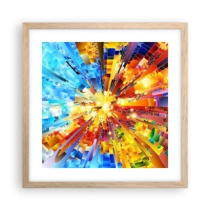 Plakat w ramie jasny dąb - In medias res - 40x40 cm