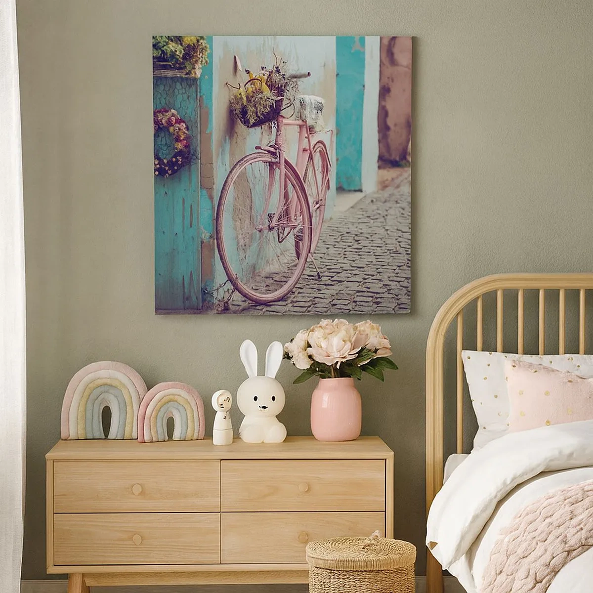 Obraz na płótnie - Zaraz wracam - 30x30 cm